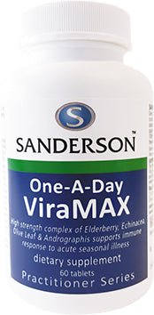 SANDERSON 1-A-Day ViraMAX 60 Tablets - 1st Stop Marshall's Health Shop, Gift Shop! - Heath and Natural Therapy New Brighton Christchurch - Naturopath