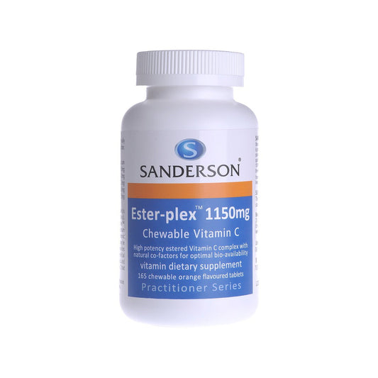 SANDERSON Ester-plex Vitamin C Chewable Tablets (1150mg) - 1st Stop Marshall's Health Shop, Gift Shop! - Heath and Natural Therapy New Brighton Christchurch - Naturopath