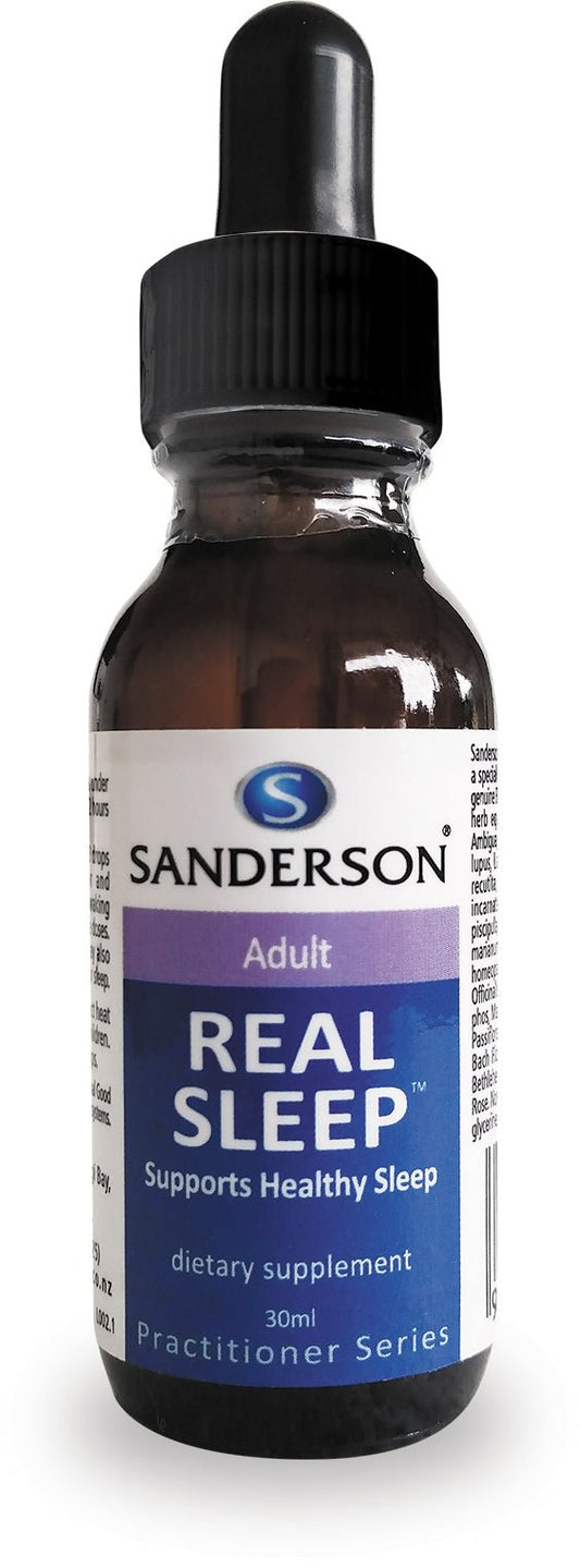 SANDERSON Real Sleep Adult 30ml Drops - 1st Stop Marshall's Health Shop, Gift Shop! - Heath and Natural Therapy New Brighton Christchurch - Naturopath