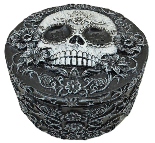 Skulls n Flowers Trinket Box - MarshallsHealthShop