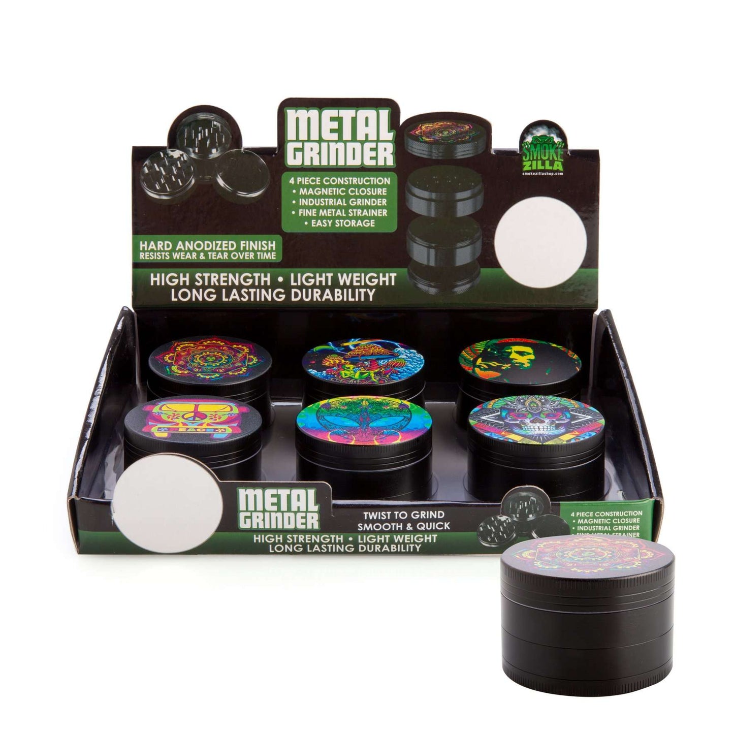 Smokezilla Metal Grinder - MarshallsHealthShop