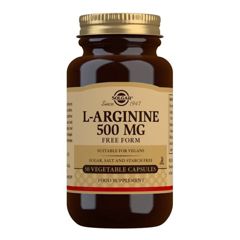 Solgar L - Arginine 500 mg Vegetable 50 Capsules - 1st Stop Marshall's Health Shop, Gift Shop! - Heath and Natural Therapy New Brighton Christchurch - Naturopath