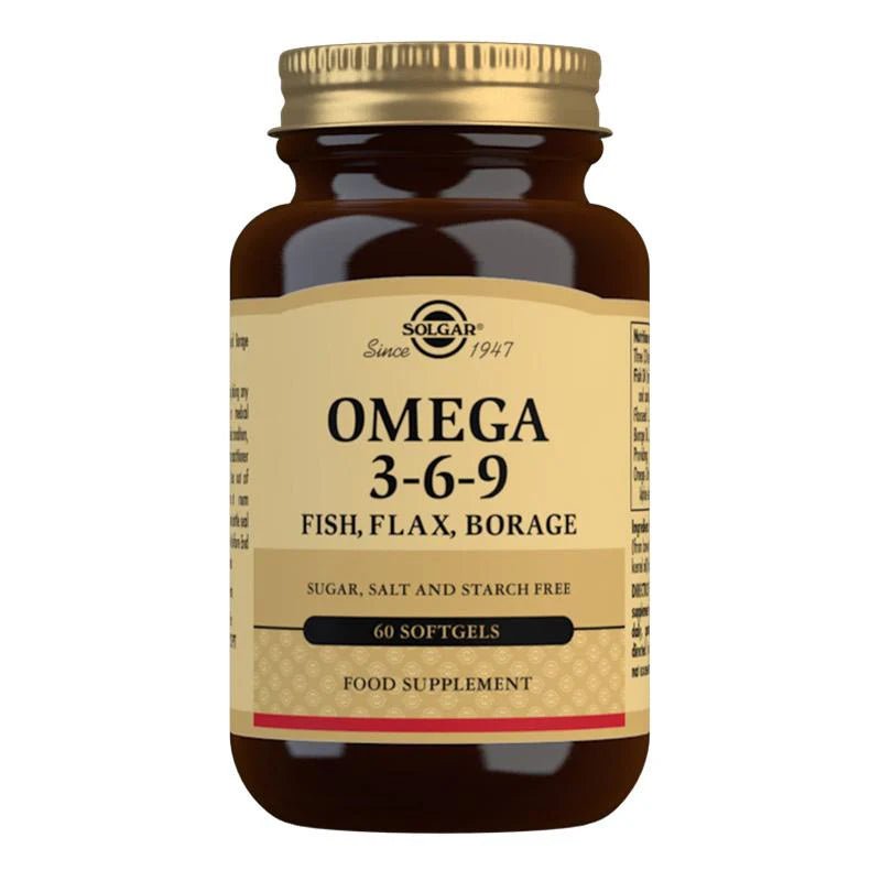 Solgar Omega 3 - 6 - 9 60 Softgels - 1st Stop Marshall's Health Shop, Gift Shop! - Heath and Natural Therapy New Brighton Christchurch - Naturopath