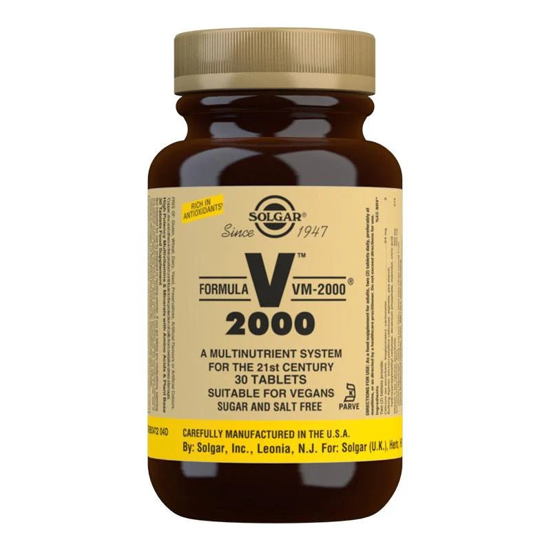 SOLGAR VM2000 Multi - Nutrient 30pk - 1st Stop Marshall's Health Shop, Gift Shop! - Heath and Natural Therapy New Brighton Christchurch - Naturopath