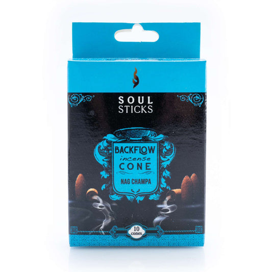 Soul Sticks Nag Champa Backflow Incense Cone - MarshallsHealthShop