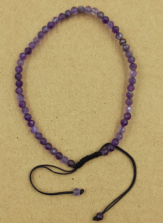 Star Cut Gemstone Bracelet Amethyst - MarshallsHealthShop