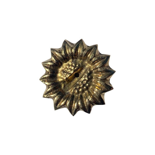 Sunflower Incense Holder Brass - MarshallsHealthShop