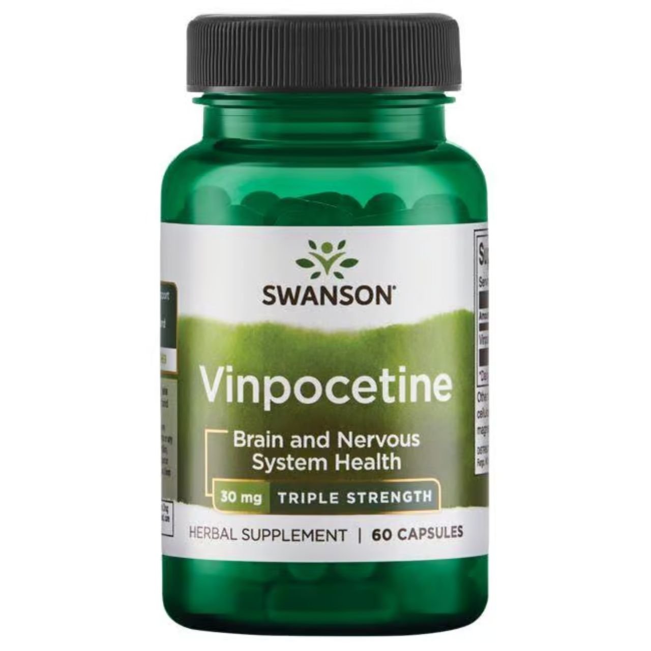 Swanson Vinpocetine Triple Strength 30mg 60 Capsules - MarshallsHealthShop