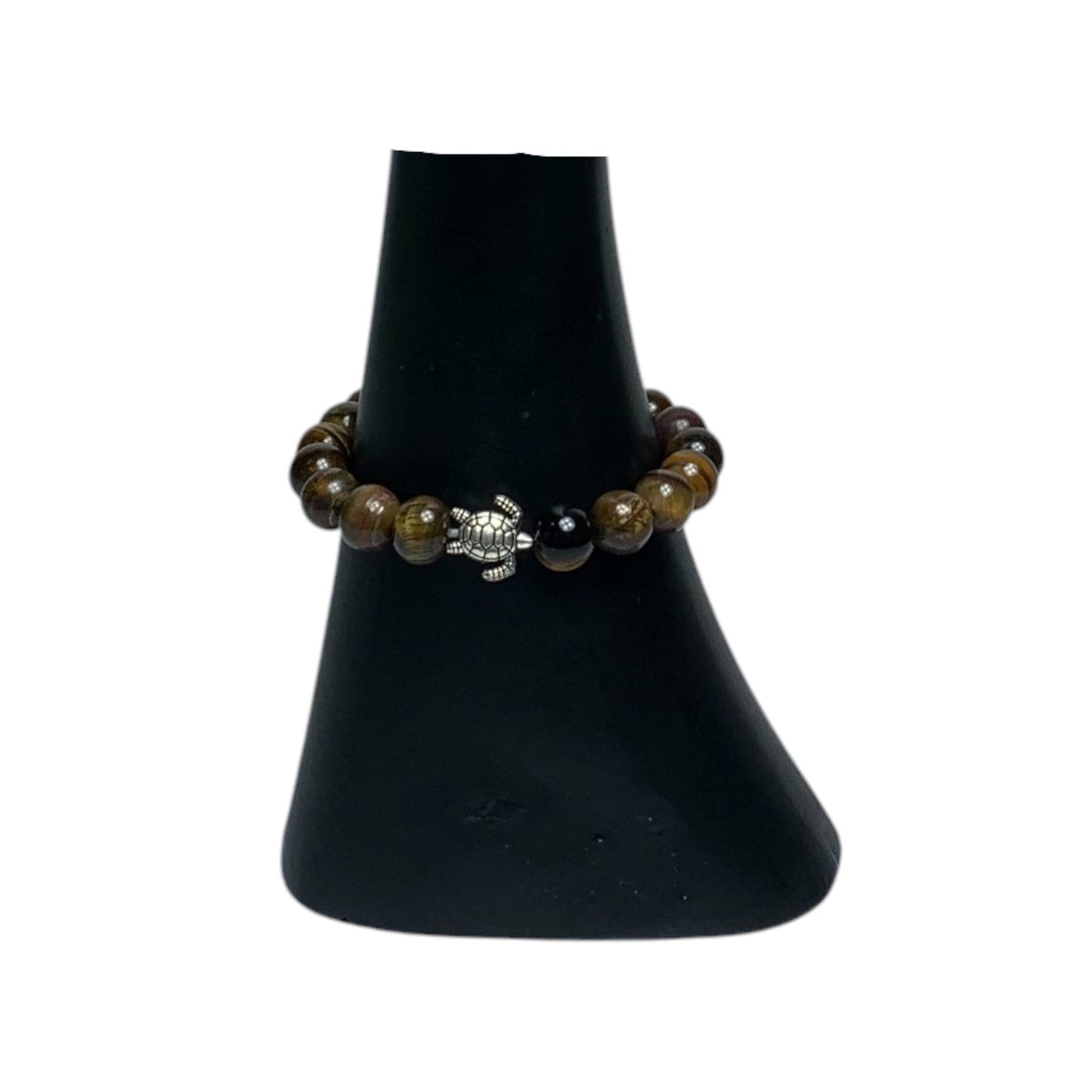 Tigers Eye Turtle 8mm Bead Bracelet - MarshallsHealthShop