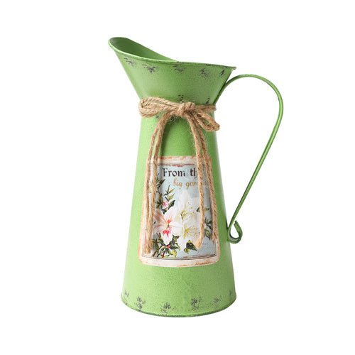 Tin Jug Large Olive# - 1st Stop Marshall's Health Shop, Gift Shop! - Heath and Natural Therapy New Brighton Christchurch - Naturopath#