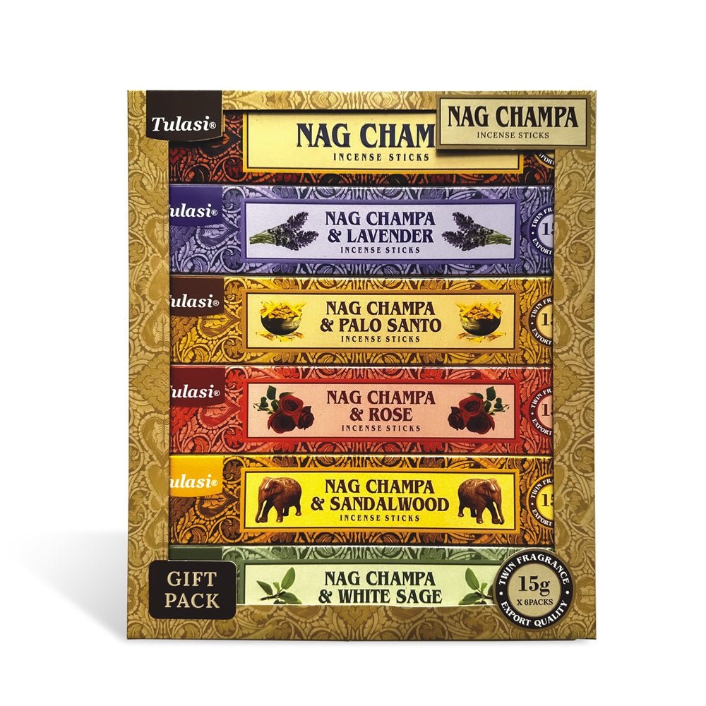 Tulasi Nag Champa Delights Gift Pack 6x15gm - MarshallsHealthShop