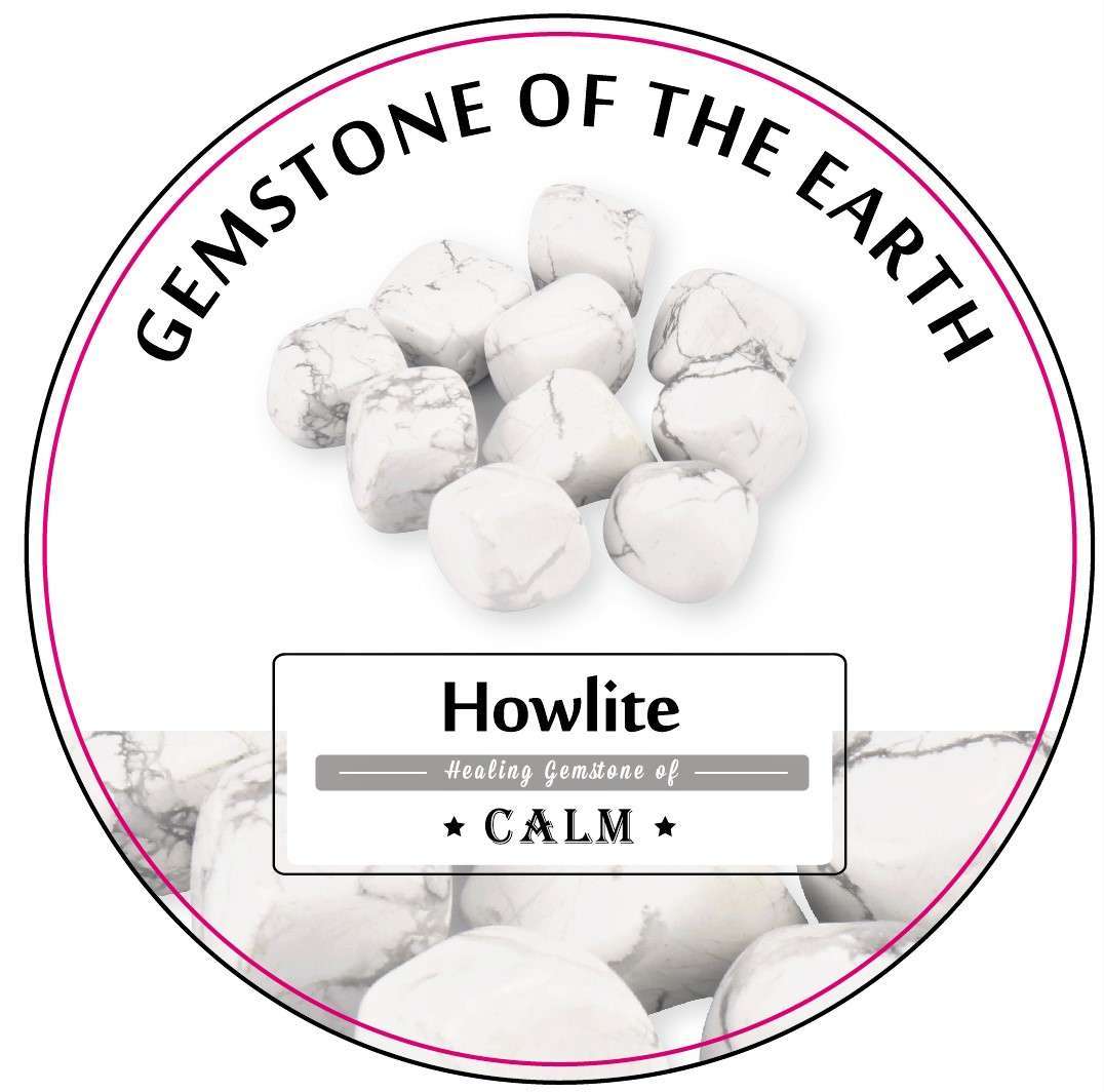 Tumbled Stone - White Howlite - MarshallsHealthShop