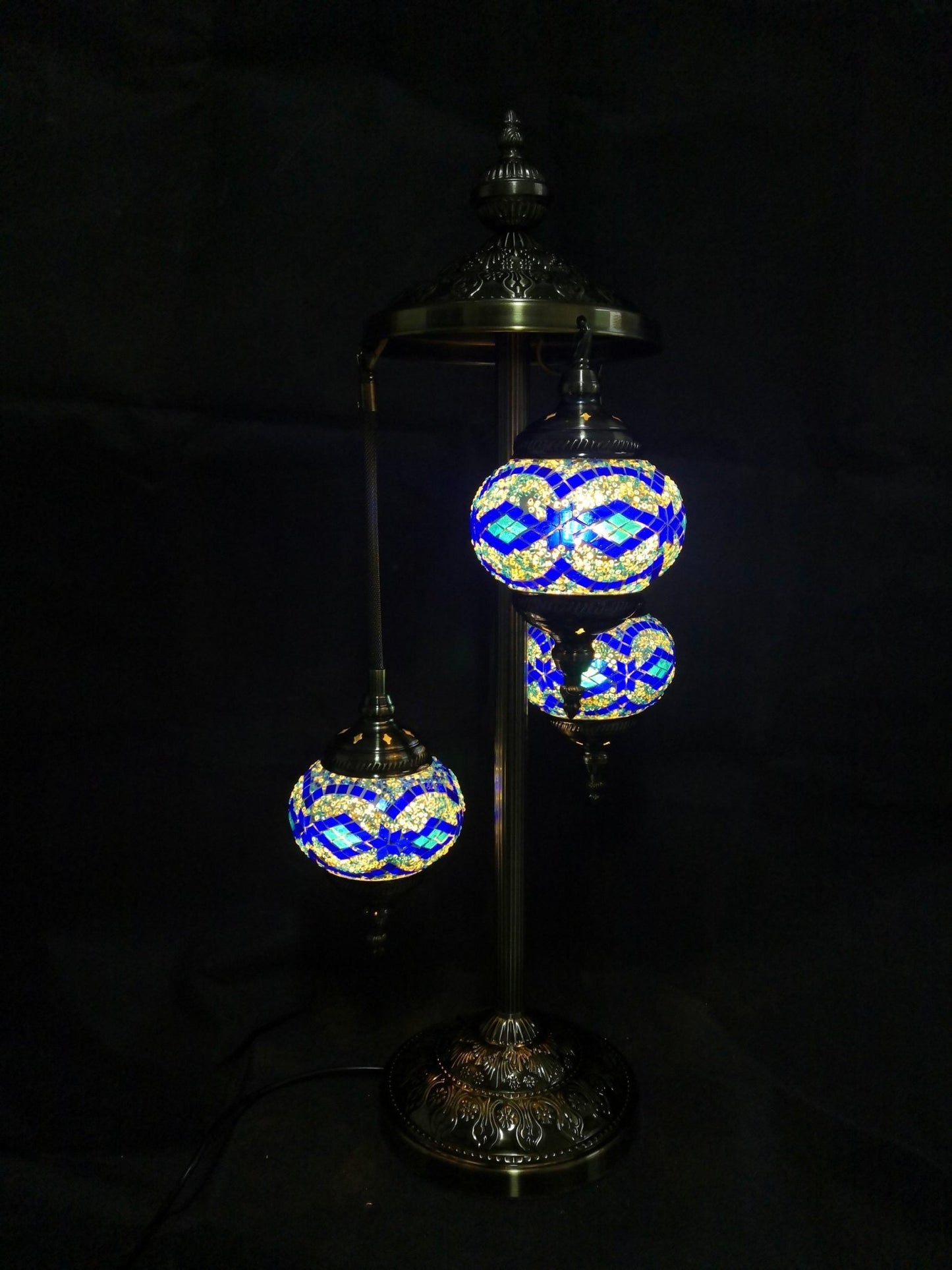 Turkish Mosaic Lamp Multi 3 Tier TL149 - MarshallsHealthShop