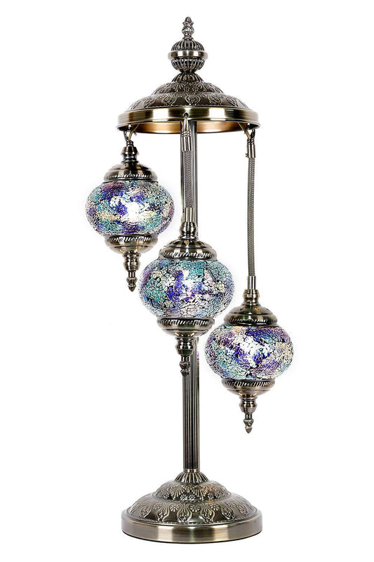 Turkish Mosaic Lamp Multi - Coloured 3 Tier TL39 - MarshallsHealthShop