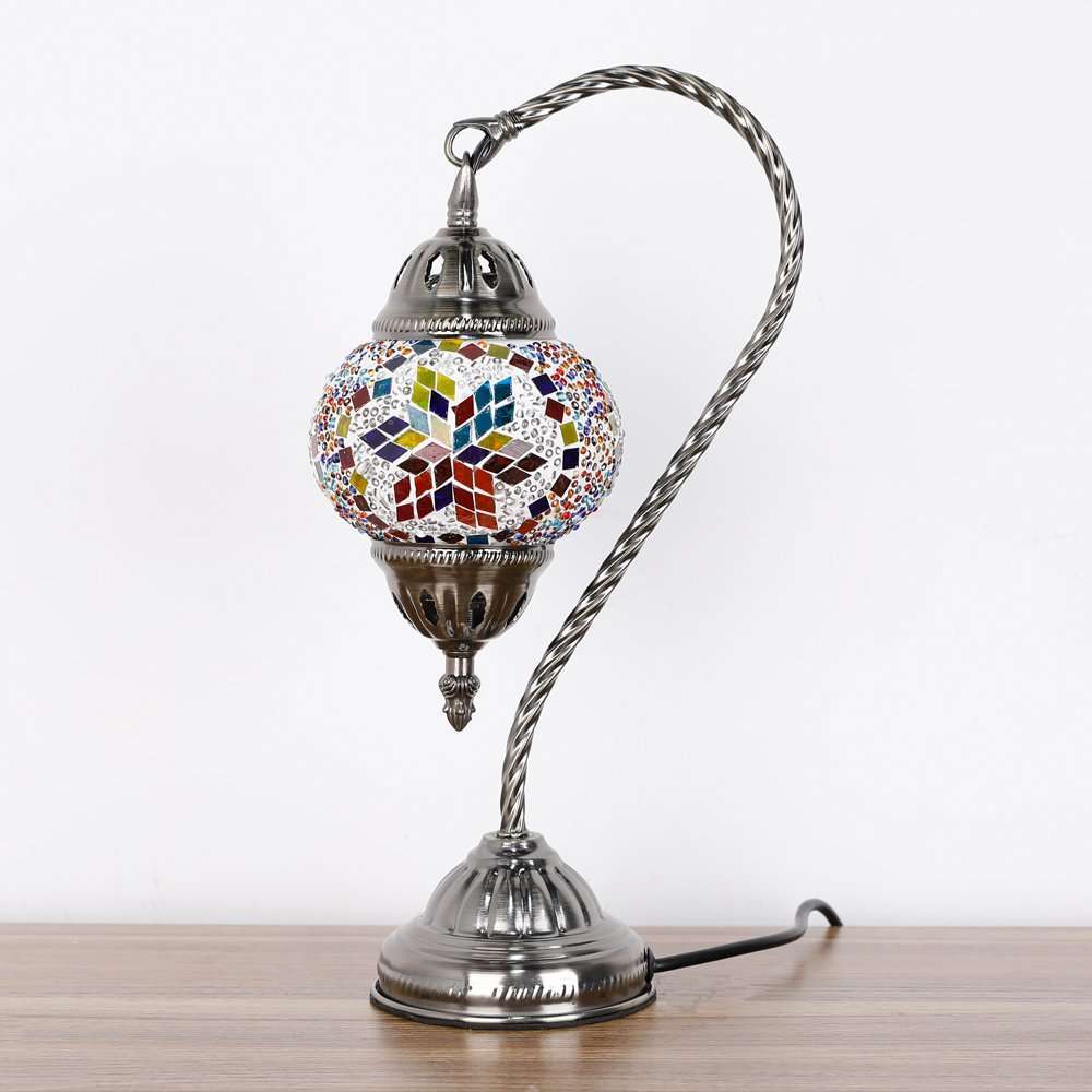 Turkish Mosaic Lamp - Swan Neck TL36 - MarshallsHealthShop
