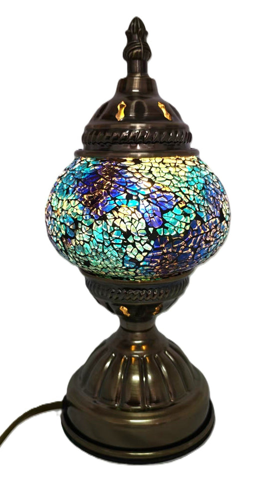 Turkish Mosaic Lamp TL186 Blue/Purple - 1st Stop Marshall's Health Shop, Gift Shop! - Heath and Natural Therapy New Brighton Christchurch - Naturopath