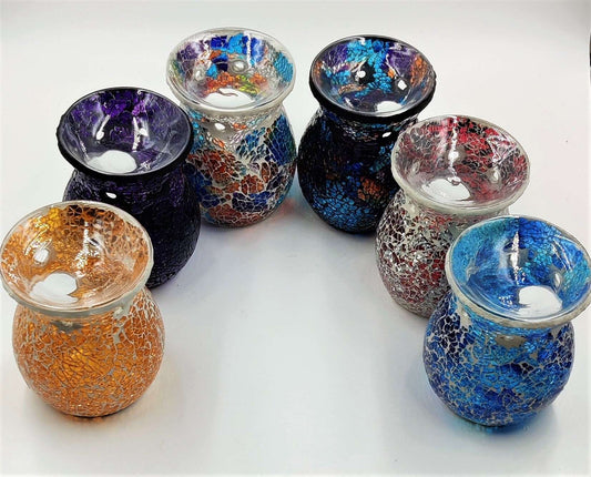 Turkish Mosaic Oil Burner Assorted TL132 - 1st Stop Marshall's Health Shop, Gift Shop! - Heath and Natural Therapy New Brighton Christchurch - Naturopath