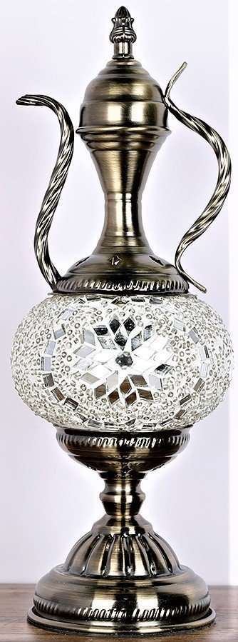 Turkish Mosaic Teapot Shaped Lamp TL57 - MarshallsHealthShop