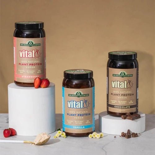Vital Protein Chocolate 500g 1st Stop, Marshall's Health Shop! If you’re looking for a protein supplement to help your body function at its best, you can rely on Vital Protein Powder. It contains over 18 amino acids, matching the profile of whey proteins which is unique for a vegetable protein. The protein is extracted from the highest quality European golden peas. This complete protein digests easily without causing bloating.