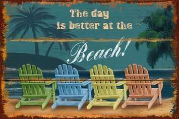 Wall Art MDF Board Beach - MarshallsHealthShop