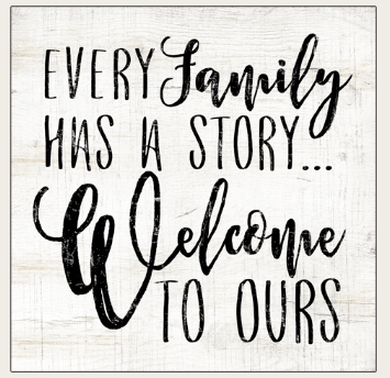 Wall Art MDF Every Family Has A Story - MarshallsHealthShop