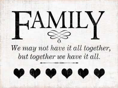 Wall Art MDF Family Together - MarshallsHealthShop