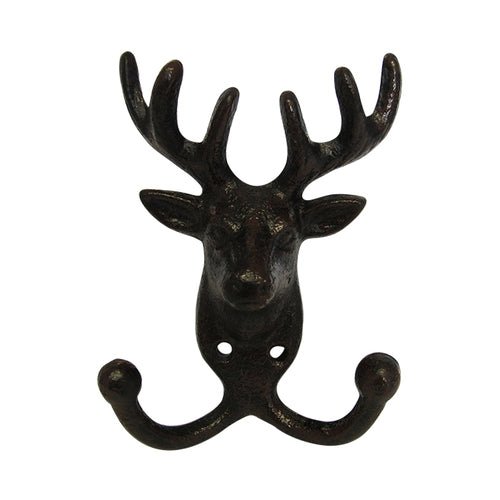 Wall Art Stag Hook Small Cast Iron# - 1st Stop Marshall's Health Shop, Gift Shop! - Heath and Natural Therapy New Brighton Christchurch - Naturopath#