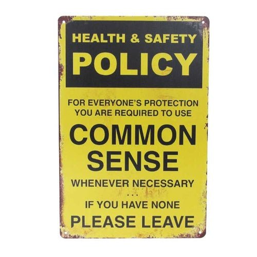 Wall Art Tin Common Sense# - 1st Stop Marshall's Health Shop, Gift Shop! - Heath and Natural Therapy New Brighton Christchurch - Naturopath#
