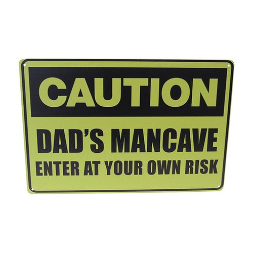 Wall Art Tin Dad Cave# - 1st Stop Marshall's Health Shop, Gift Shop! - Heath and Natural Therapy New Brighton Christchurch - Naturopath#