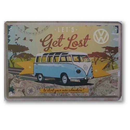 Wall Art Tin Get Lost Sign# - 1st Stop Marshall's Health Shop, Gift Shop! - Heath and Natural Therapy New Brighton Christchurch - Naturopath#
