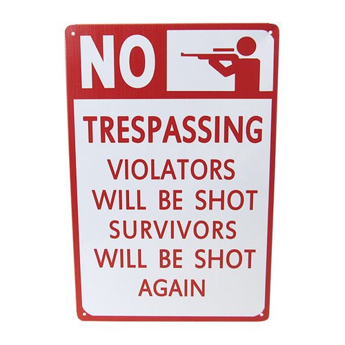 Wall Art Tin Trespassers# - 1st Stop Marshall's Health Shop, Gift Shop! - Heath and Natural Therapy New Brighton Christchurch - Naturopath#
