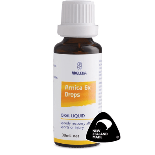 Weleda Arnica 6x Drops 30ml 1st Stop, Marshall's Health Shop! For speedy recovery after sports or injury