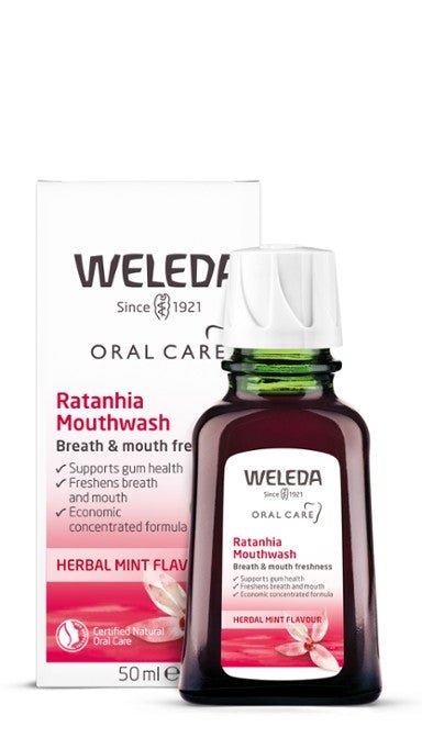 Weleda Ratanhia Mouthwash Concentrate 50ml - MarshallsHealthShop