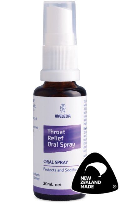 Weleda Throat Relief Oral Spray 30ml - 1st Stop Marshall's Health Shop, Gift Shop! - Heath and Natural Therapy New Brighton Christchurch - Naturopath