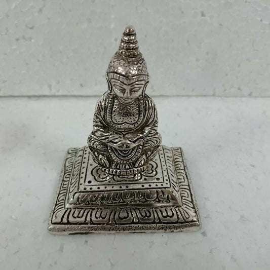 White Metal Square Buddha Incense Holder - MarshallsHealthShop