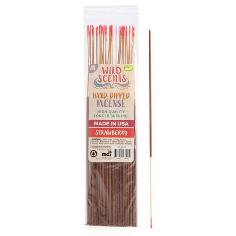 Wild Scents Strawberry Incense Sticks - MarshallsHealthShop