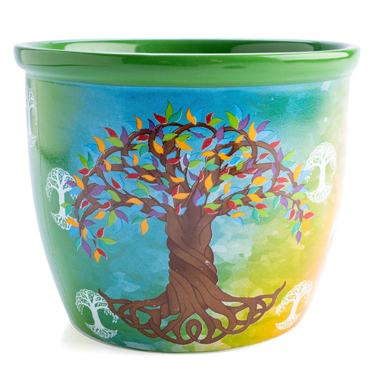 Wild Scents Tree of Life Ceramic Smudge Bowl - MarshallsHealthShop