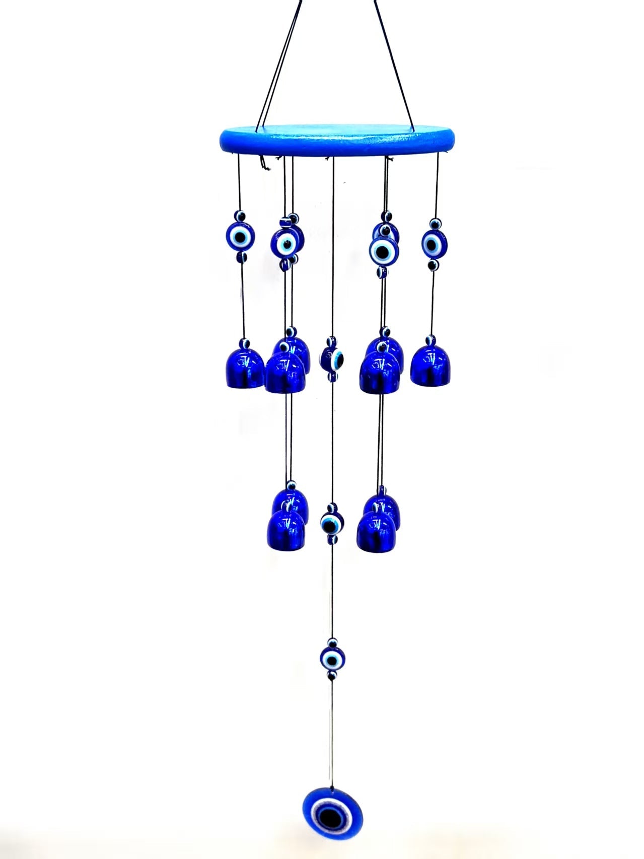 Windchime Evil Eye Blue Bells - MarshallsHealthShop