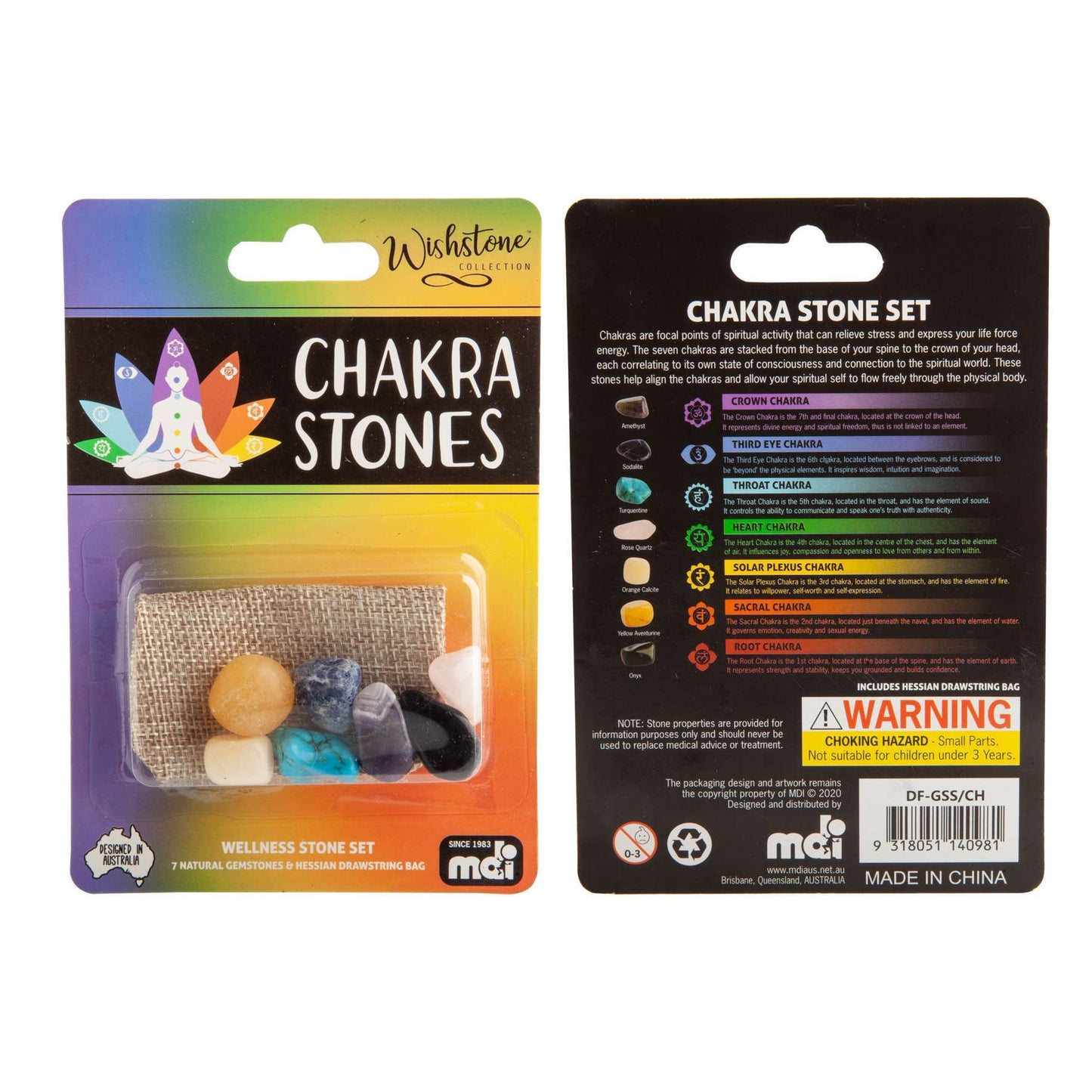 Wishstone Chakra Stones Set DF - GSS/CH - MarshallsHealthShop