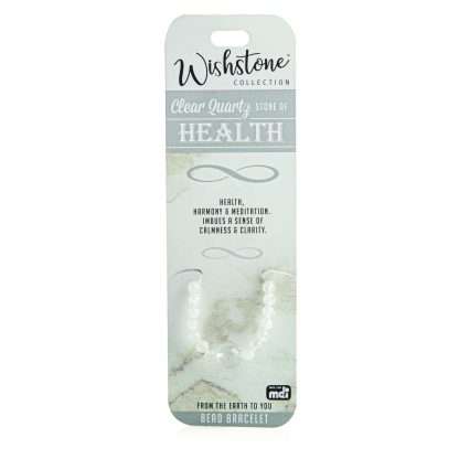 Wishstone Collection Clear Quartz Bead Bracelet - MarshallsHealthShop