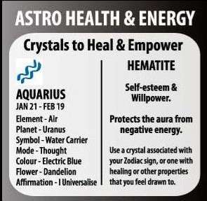 Zodiac Bracelet Hematite Aquarius - MarshallsHealthShop