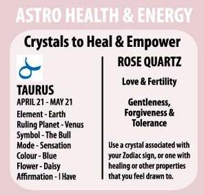 Zodiac Pendant Rose Quartz Taurus - MarshallsHealthShop