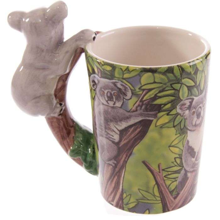 Zooniverse Koala Ceramic Shaped Handle Mug - 1st Stop Marshall's Health Shop, Gift Shop! - Heath and Natural Therapy New Brighton Christchurch - Naturopath