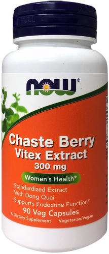 NOW Chaste Berry Vitex Extract 300mg 90 Veg Caps What is Chaste Berry?  Chaste Berry has been traditionally used by herbalists for centuries; it is derived from the fruit of Vitex agnus-castus. More recently, scientific studies have indicated that Chaste Berry can support healthy endocrine function.  The Chaste Berry extract in this formula is standardized to Agnusides, the active components of Chaste Berry. Dong Quai has been included to complete this women's health support formula.