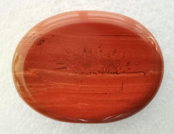 Red Jasper Worry Stone Oval