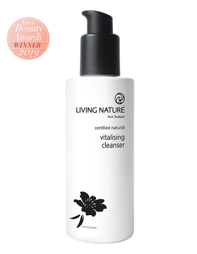 Living Nature’s certified natural Vitalising Cleanser is a gentle creamy cleanser to remove makeup and impurities without stripping your skin. • Gentle cream formulation • Cleanses without stripping skin of protective oils • Suitable for normal to dry and mature skin • Certified natural • Made in New Zealand