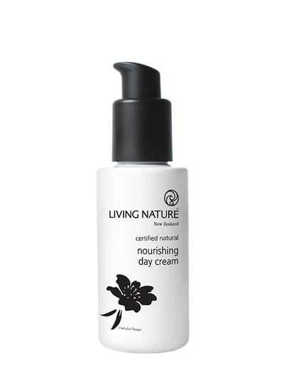 LIVING NATURE NOURISHING DAY CREAM 60ML Living Nature’s certified natural Nourishing Day Cream is a nutrient rich day cream to leave your skin soft, radiant and hydrated. • Provides daily skin nourishment and protection against damaging free radicals • Leaves your skin soft, soothed and moisturised • Suitable for normal to dry skin • Certified natural • Made in New Zealand