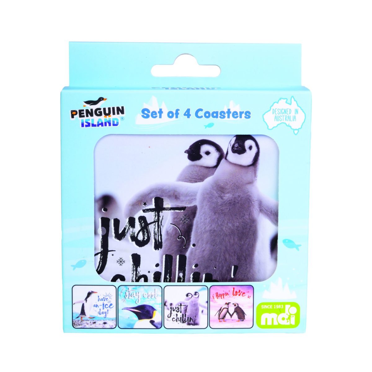 Penguin Coasters Set