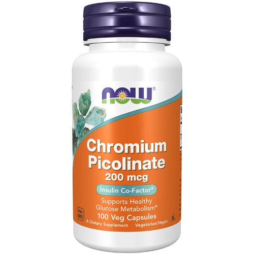 NOW Chromium Picolinate 200mcg 100 Veg Caps What is Chromium Picolinate?  Chromium is an essential trace mineral that is best known for its role as an insulin co-factor.  Chromium is therefore critical for the maintenance of healthy glucose and carbohydrate metabolism; however, it is also important for the utilization of fat and protein.  Scientific studies also indicate that it may play a role in cardiovascular health. 