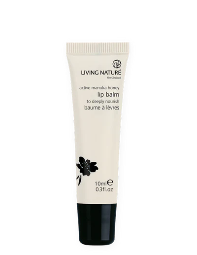 Living Nature's certified natural Lip Balm smooths and protects your lips by sealing in moisture and preventing dehydration. Active Mānuka Honey naturally moisturises, and its antimicrobial and healing properties help heal split or chapped lips. Crafted with soothing Calendula, Avocado Oil and Jojoba Oil for additional nourishment, our certified natural Lip Balm will leave your lips beautifully soft and supple.